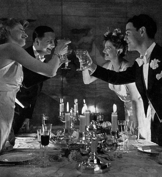 elevate your event style: Gilded Glamour: 84 Neon-Esque 1930s Dinner Party Visio 897