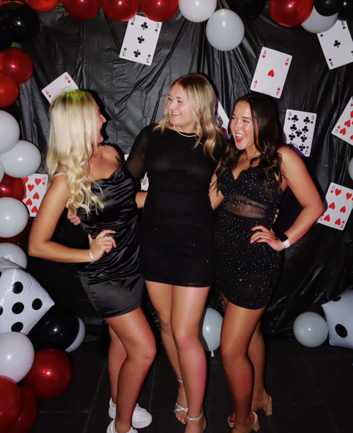 ✦ emerald city lights ✦ Neon Glam Sorority Poker Night With Vintage Game Art & P 415