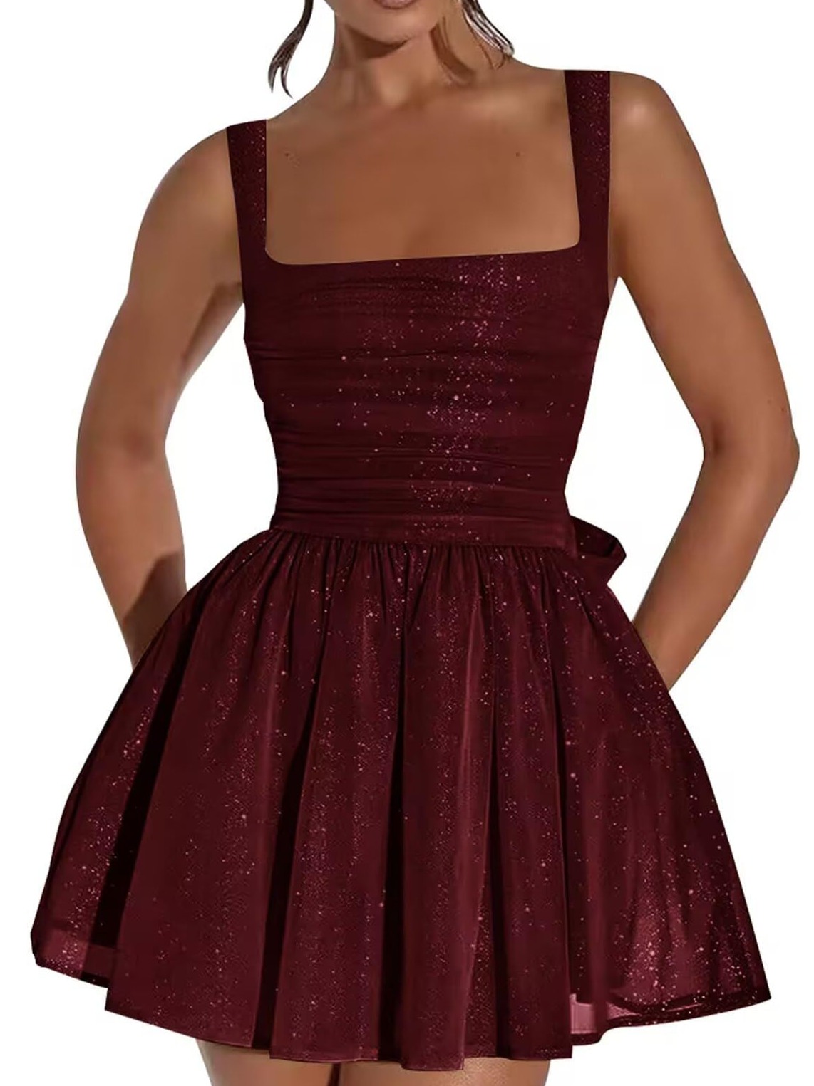 event design dreams: Neon Whispers of Y2K Elegance in Sparkling Mini Bow Gowns ⚡ 658