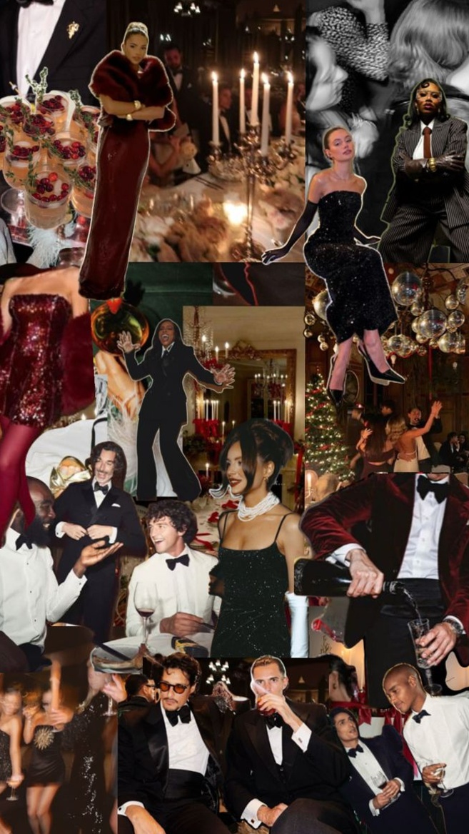 Gala Christmas Party Neon Glow & Vintage Glam Aesthetic • 🔮 ⚡ 672
