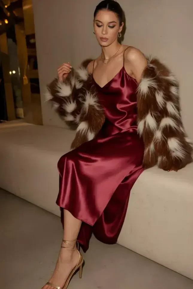 gather and glow • Stylish Neon New Year Outfits With Vintage Glamour 💜 991