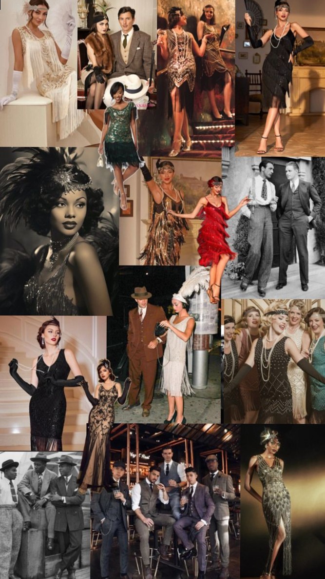 🎩 👗 Gatsby Glam Neon Dreams & Vintage Party Elegance — aesthetic edit 243