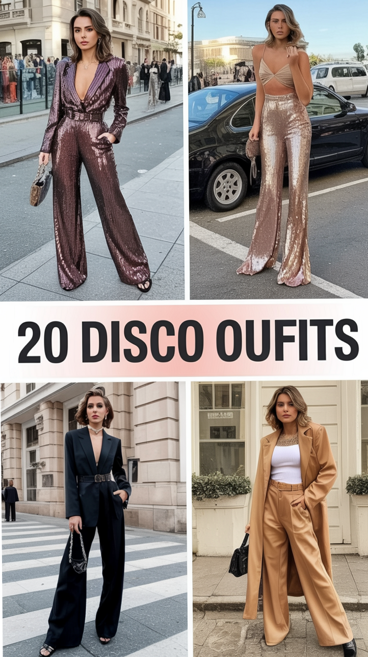 🍃 🍂 🍂 Gilded Glow: 20+ Disco Looks Reviving Bold Glamour Nights | velvet night v 657