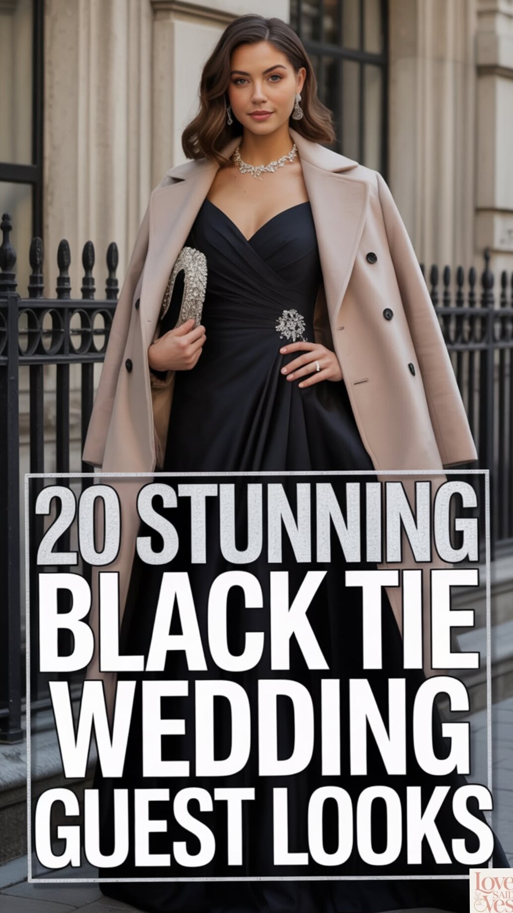 Gilded Velvet Elegance for Midnight Winter Affairs • 🤍 🖤 748