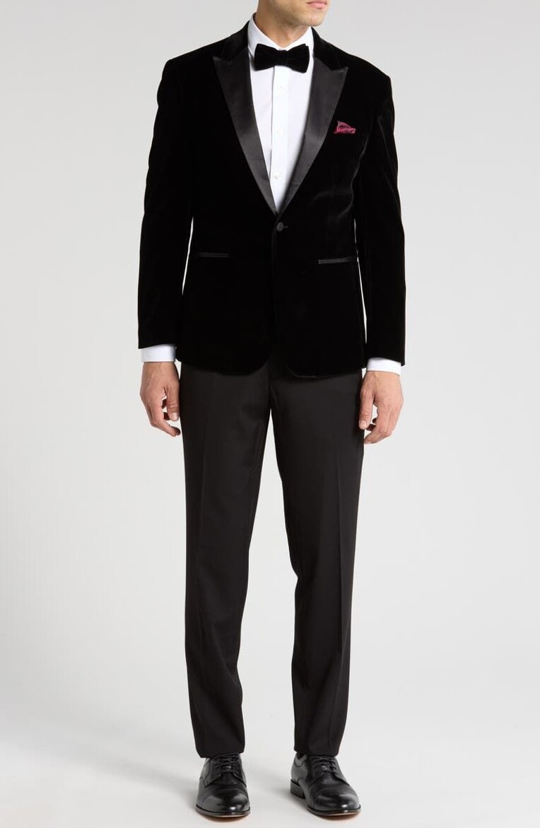 🏖️ | Gino Vitale Velvet Tuxedo in Neon Hues | Timeless Party Elegance | style sa 717