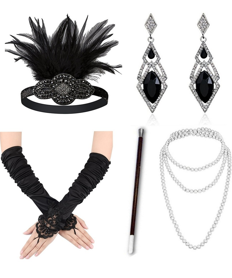 ✨ Glamour Era Neon Flapper Set — 1920s Luxe Party Accents | curated aesthetic 470