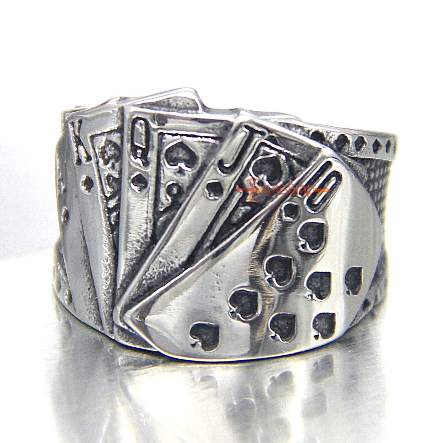 🛳️ Golden Ace Spade Ring – Neon Royal Flush Luxury Design — aesthetic edit 139