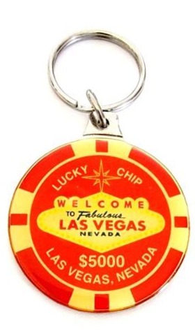 Golden Chip Keychain — Neon Vegas Elegance & Vintage Glam for Bold Style Souls — 767