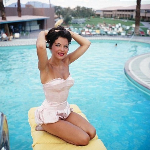 Golden Glamour by the Sands Pool, 1954 — Neon Dreams & Showgirl Elegance | 🔶 🪄 c 547