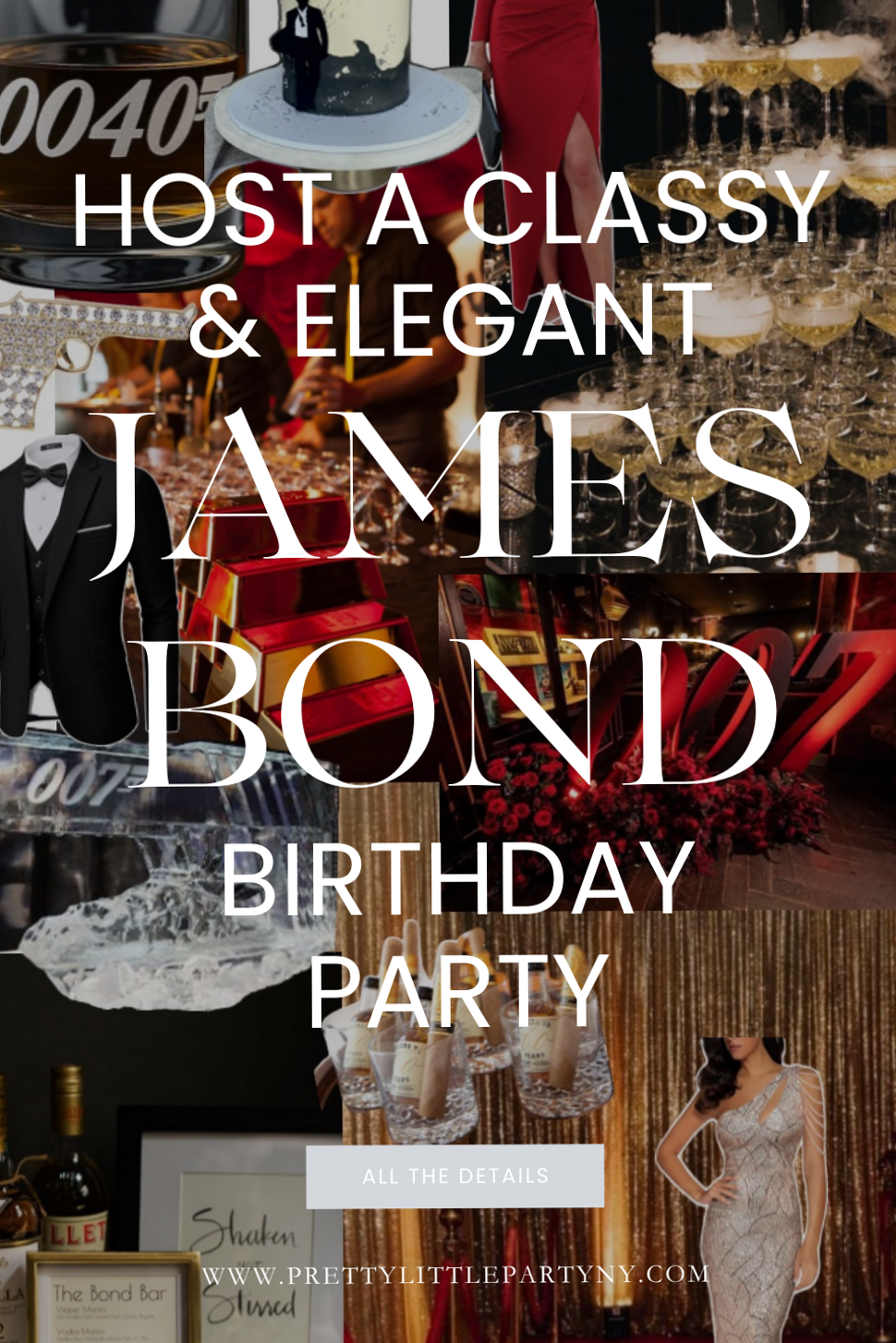 Golden Glamour, Neon Espionage, and Velvet Mystique ⟐ event design dreams 616