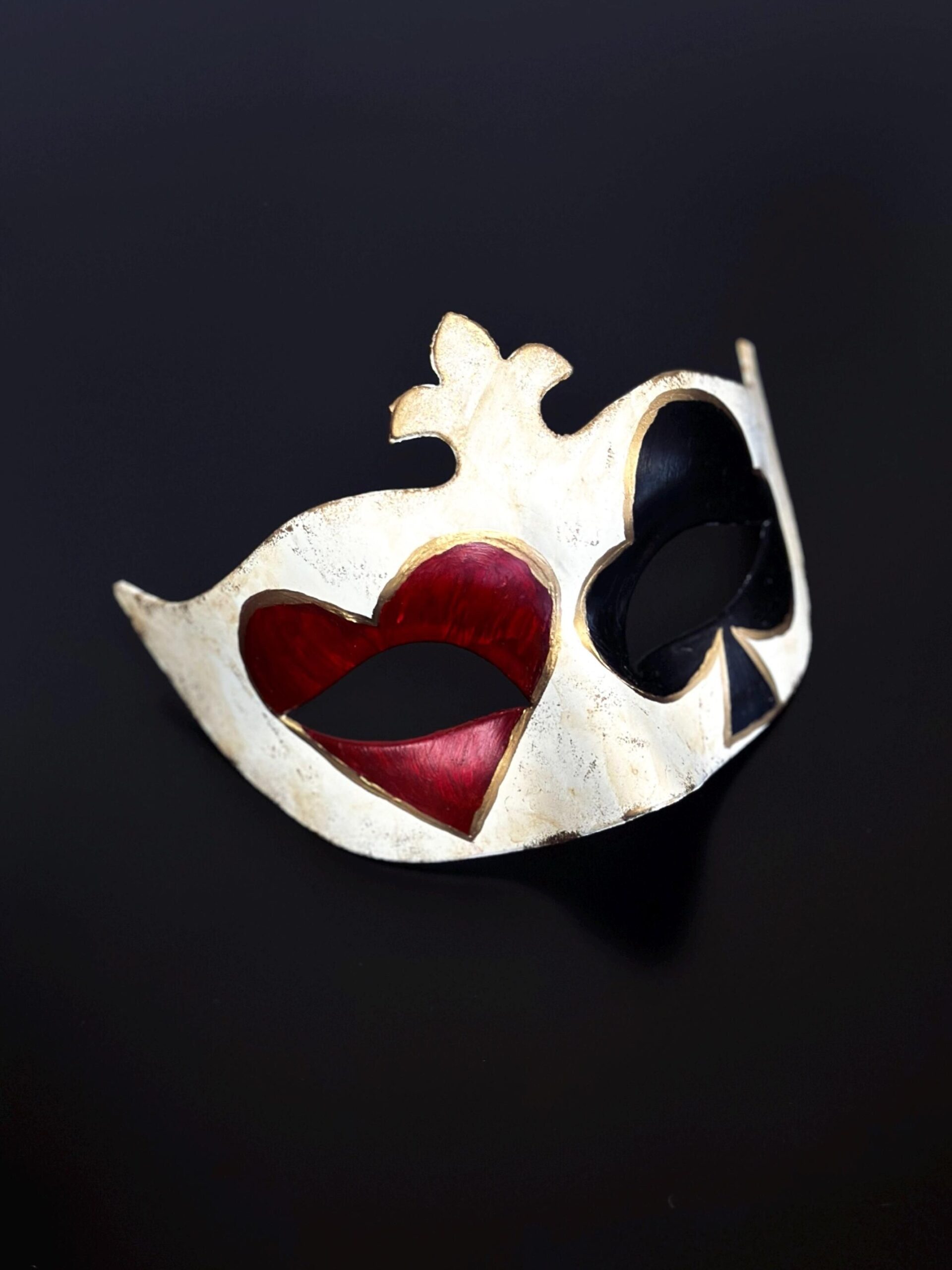 graphic design goals • Pierrot’s Neon Harlequin Heart Mask – Vintage Fantasy The 805