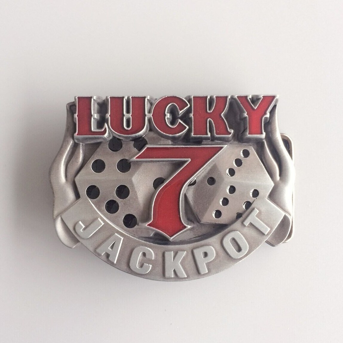 ✦ inspiration inbox ✦ Neon Gold 7 Dice Belt Buckle Vintage Glow 💟 🌌 ⚡ 945