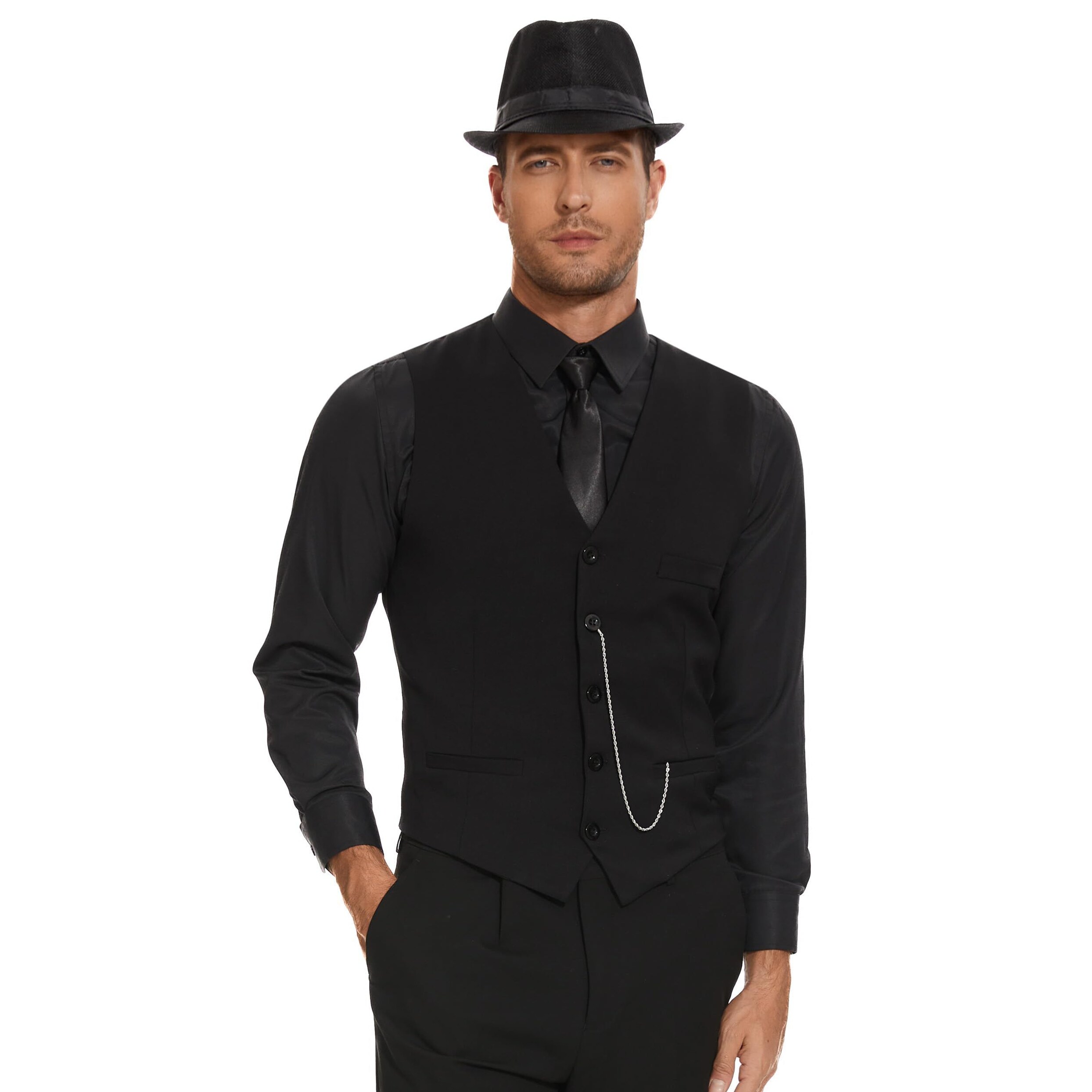 inspiration inbox: 🔵 ⚡ 🎆 Roaring 20s Glamour Mens Costume with Vintage Fedora &  253