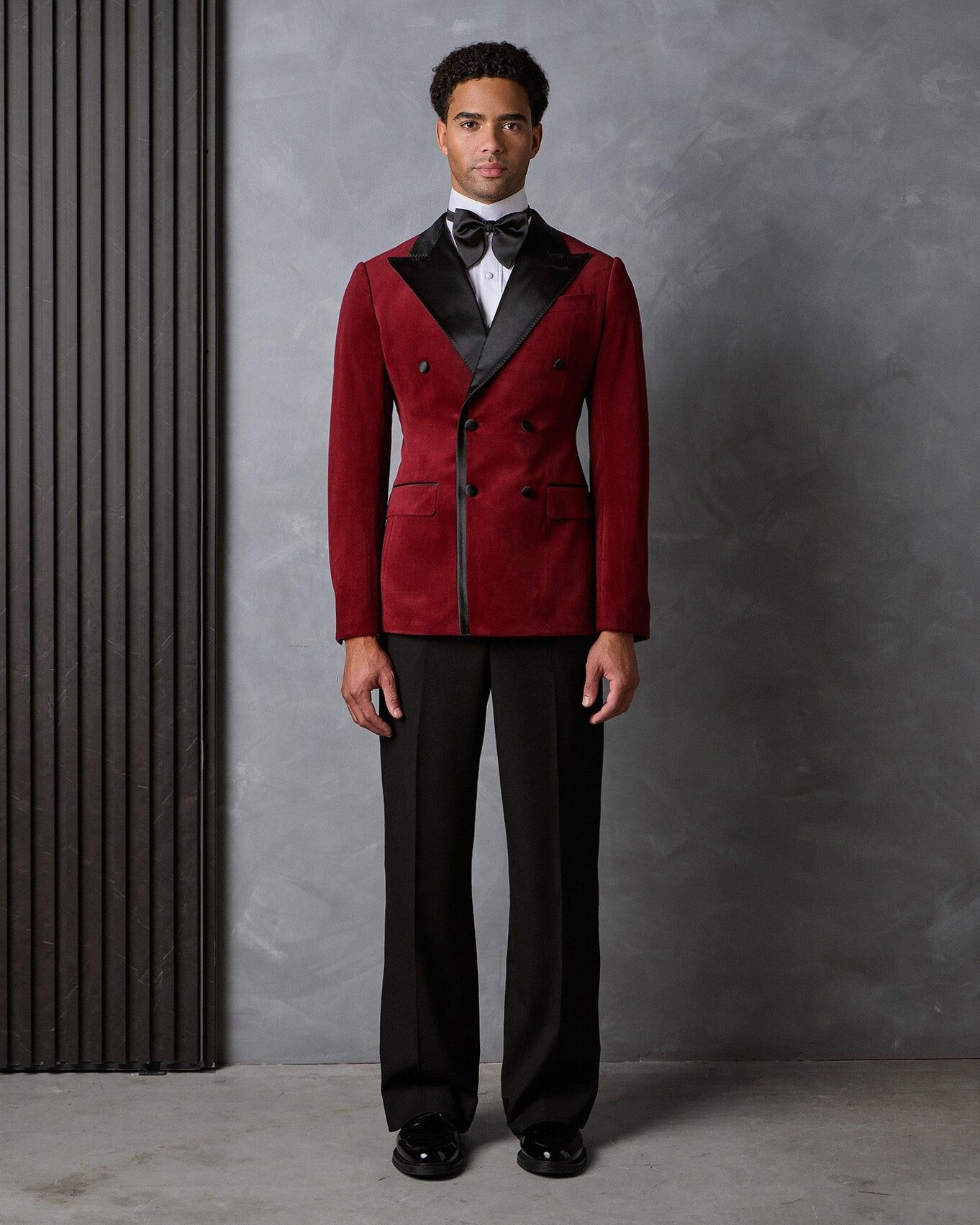 💅 👗 Leonardo Velvet Wool Tuxedo Neon Elegance 40/30 Handcrafted Vintage Glam 992