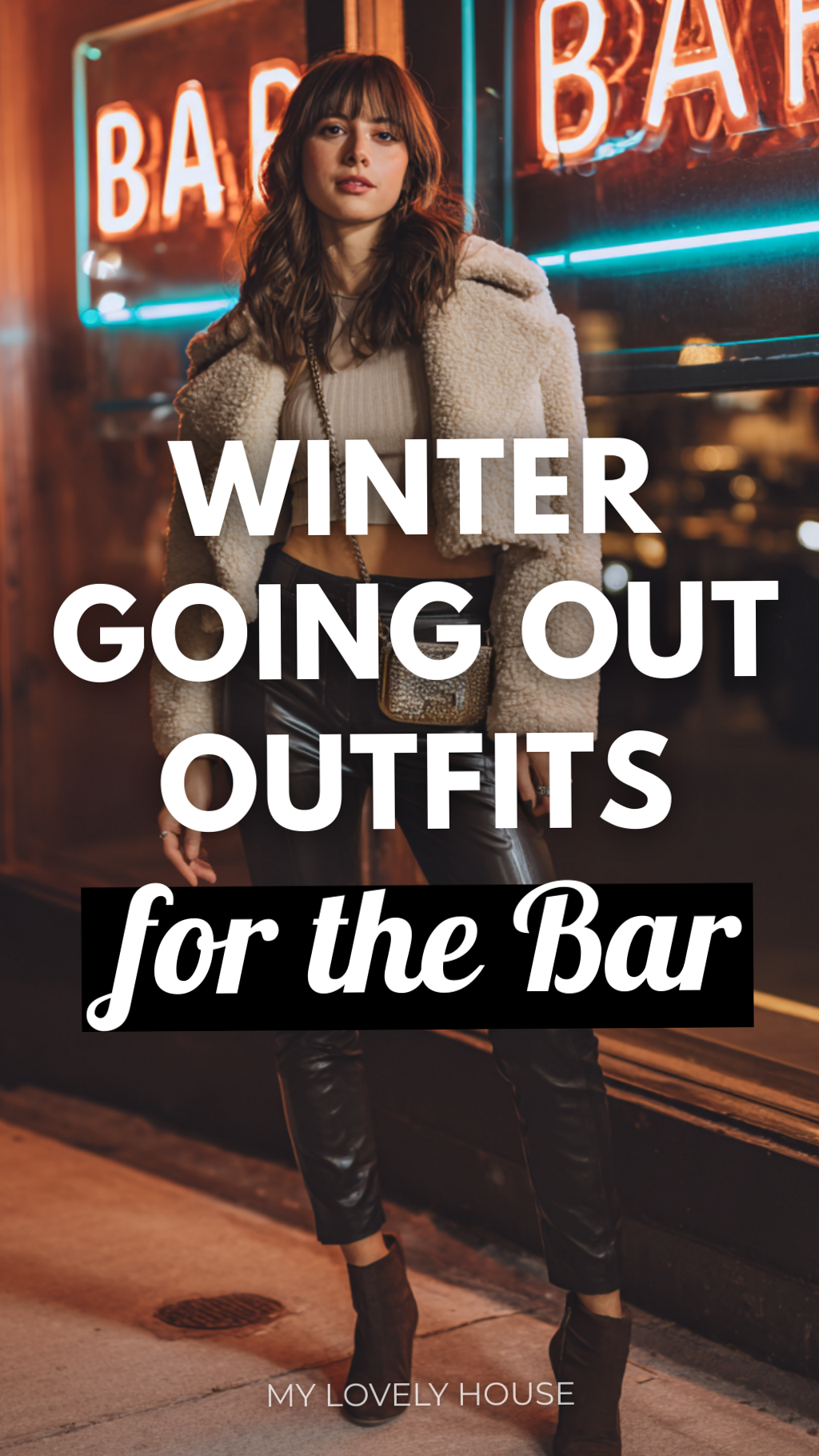 luxury night aesthetic: Neon Winter Elegance: 10 Luxe Night Out Styles for Snowy 681