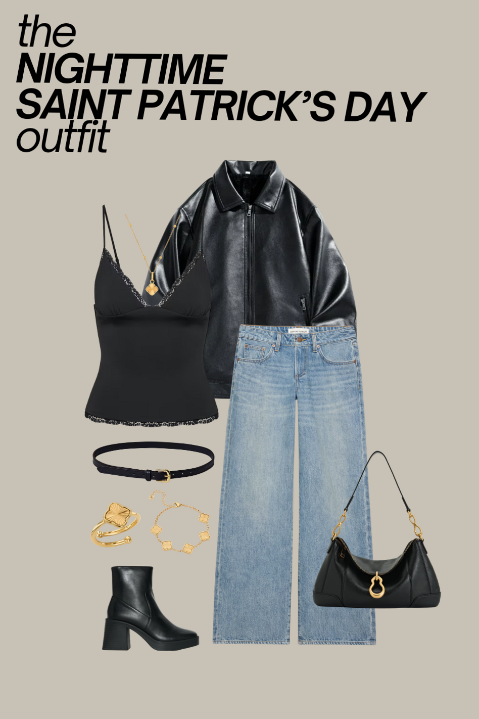 🌴 🛳️ Midnight Emerald Glow: Neon Noir Saint Patrick’s Night Ensemble 338