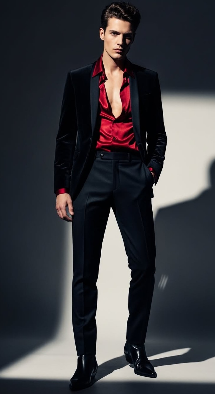 ✨ Midnight Rebel Style: Neon Edge & Vintage Glamour | luxury night aesthetic 201