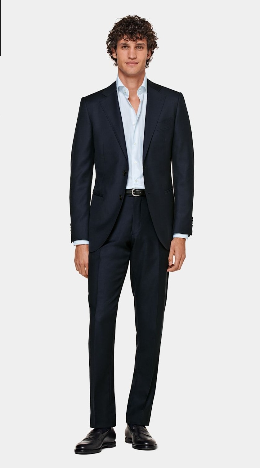 Navy Lazio Suit in Wool – Bold, Timeless, Electrifying Elegance ⟐ creative studi 301