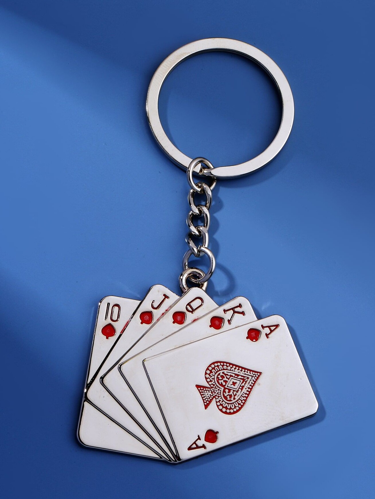 Neon Alloy Poker Charm Keychain for Bold Adventurers • 🤍 👑 634
