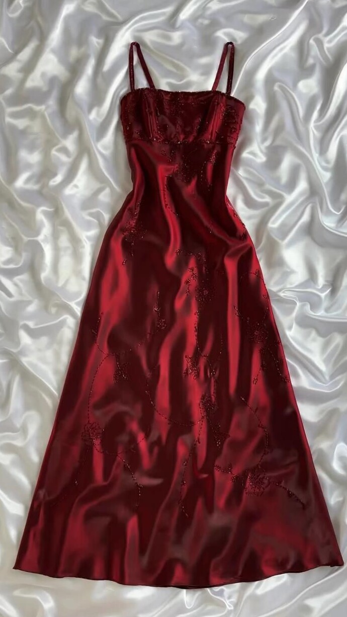 Neon-Bright Burgundy Gown with Vintage Glamour Touch | 🕶️ 👢 visual vibe curator 172