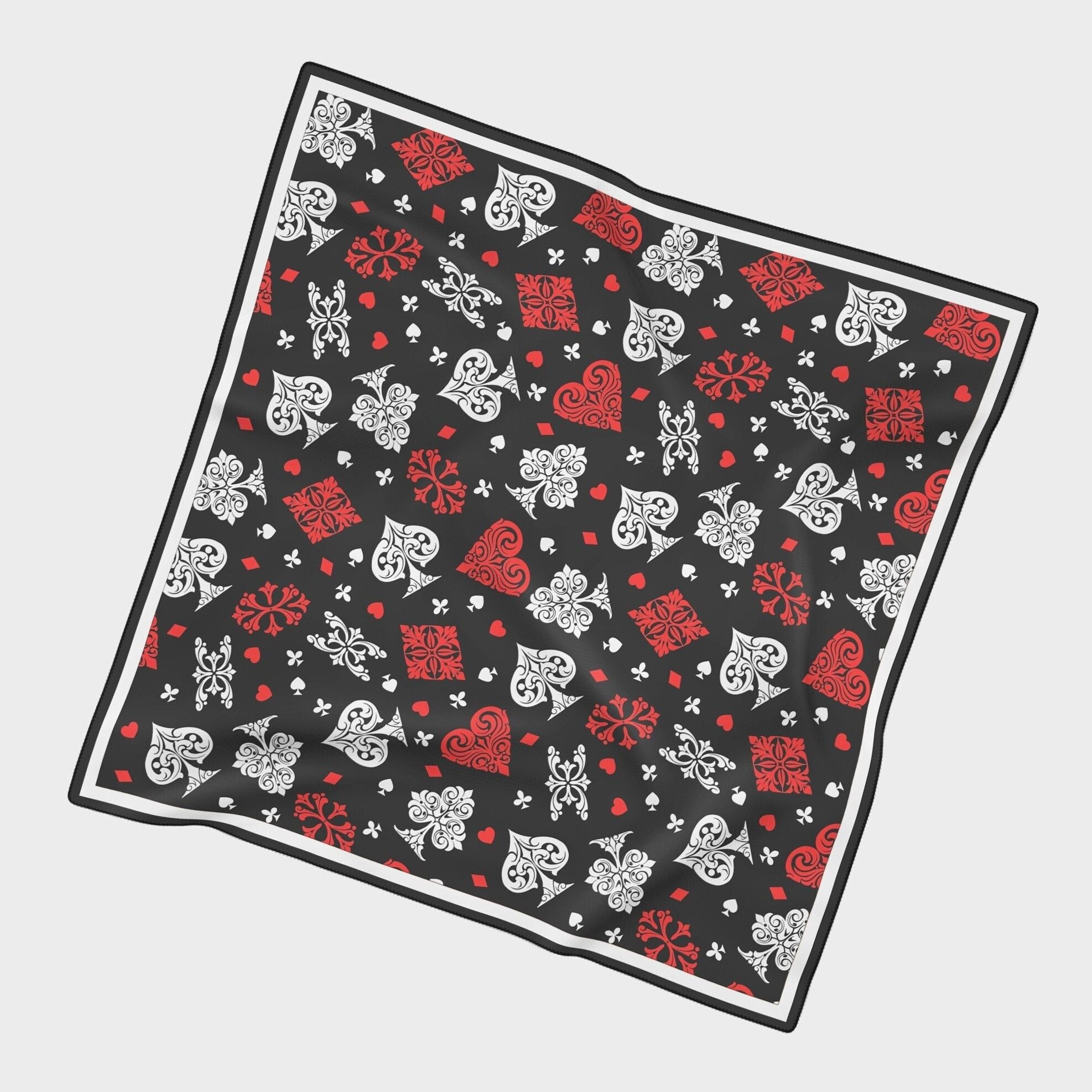 Neon-Chic Viva Las Vegas Chiffon Scarf with Rockabilly Glam & Retro Pin-Up Flair 620