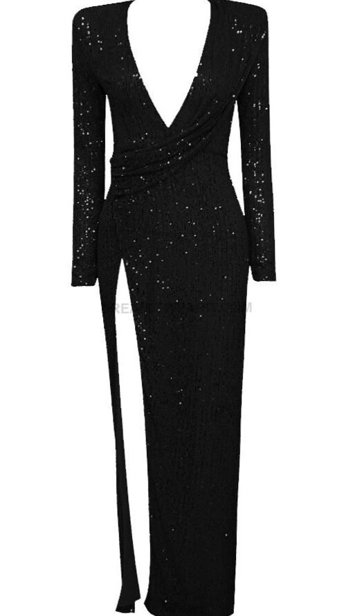 💎 🕯️ Neon Draped Maxi Dress with Sequin Glam and Vintage Edge — aesthetic edit 556