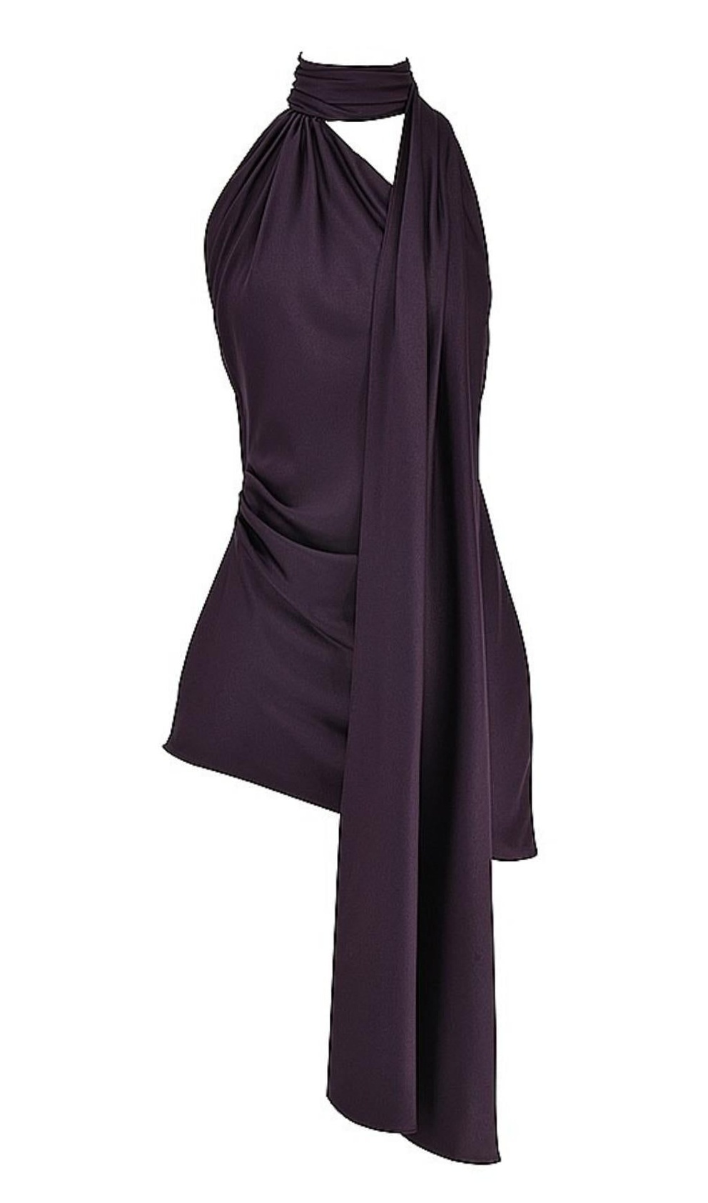 👒 💅 🧣 ✦ Neon Dreams Vintage Glam Wrap Neck Night Out Dress 151