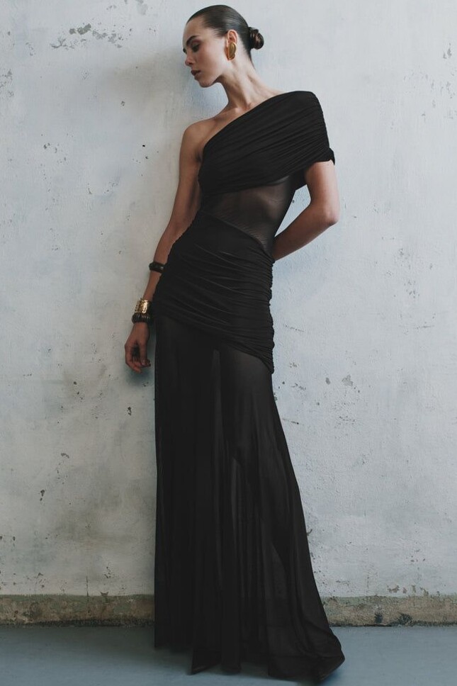 Neon-Edge Dallas Maxi Dress | Black Mesh Elegance for 2026 — creative corner 🎲 🃏 171