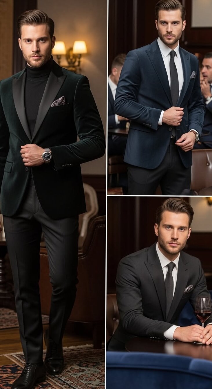 🖤 🕯️ ✦ Neon Elegance: 18 Refined Party Looks for Men 145