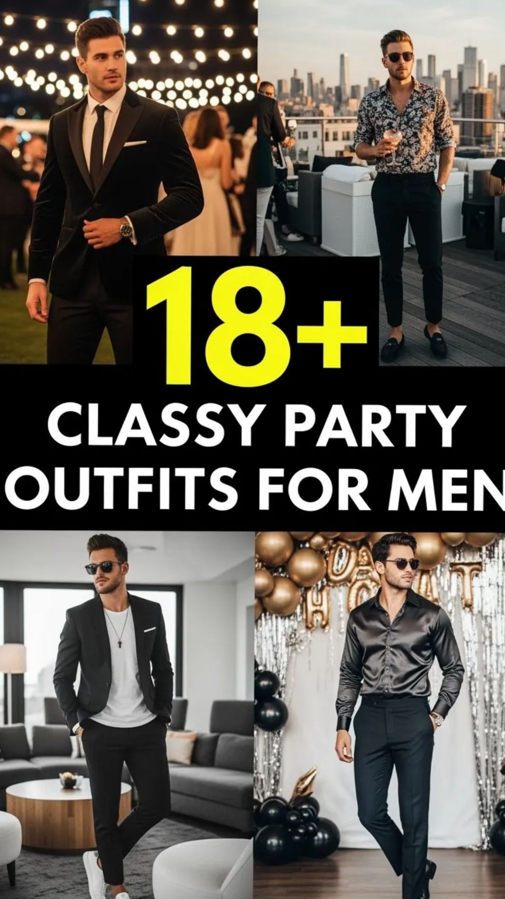 ✨ Neon Elegance: 18 Timeless Party Outfits for Men | festive vibes activated 342