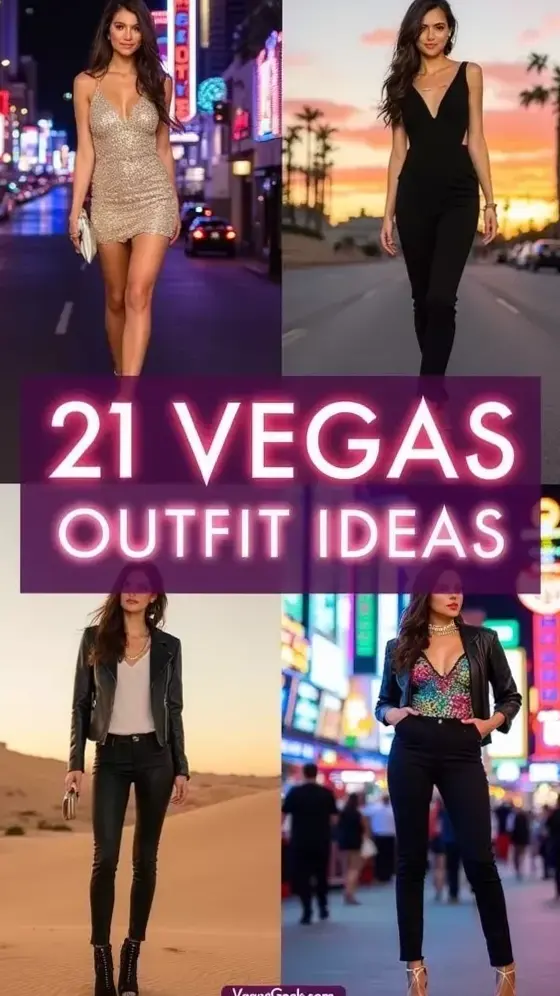 ✨ Neon Elegance: 21 Timeless Vegas-Inspired Ensembles for a Glamorous Night Out  435