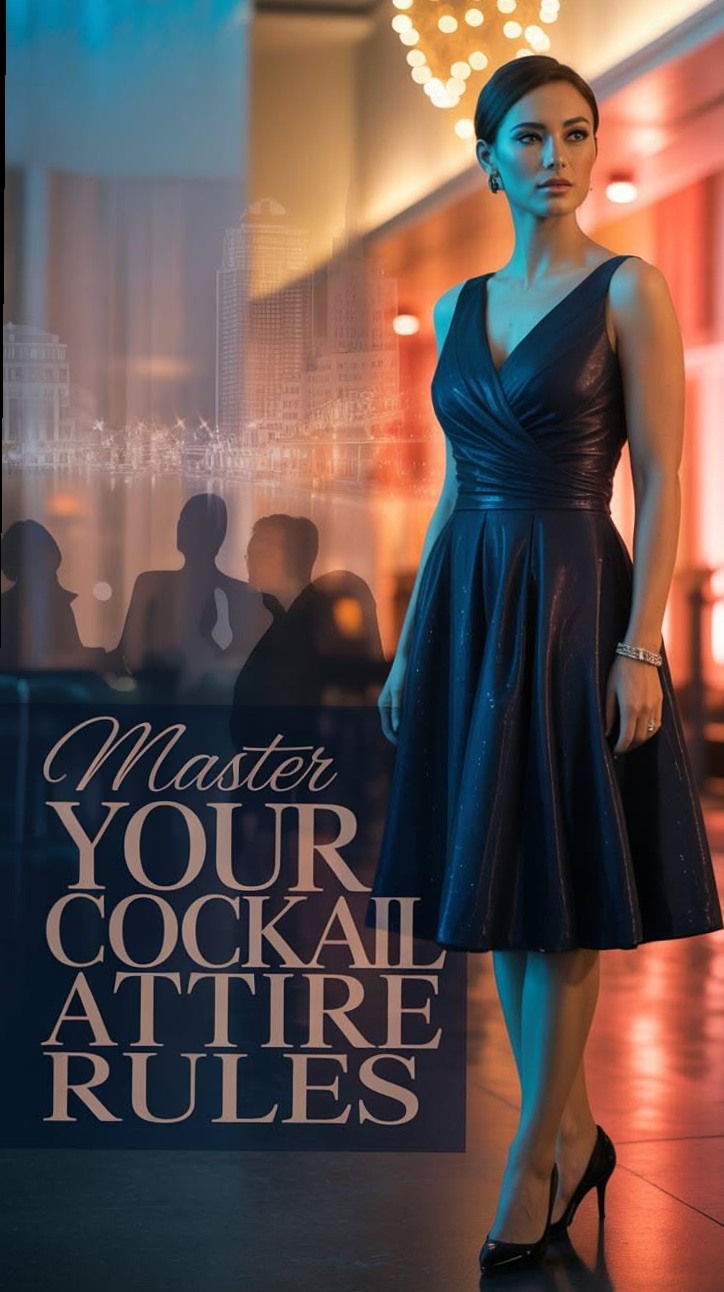 Neon Elegance: Cocktail Code for the Timeless Elite | 👒 👢 visual vocabulary 544