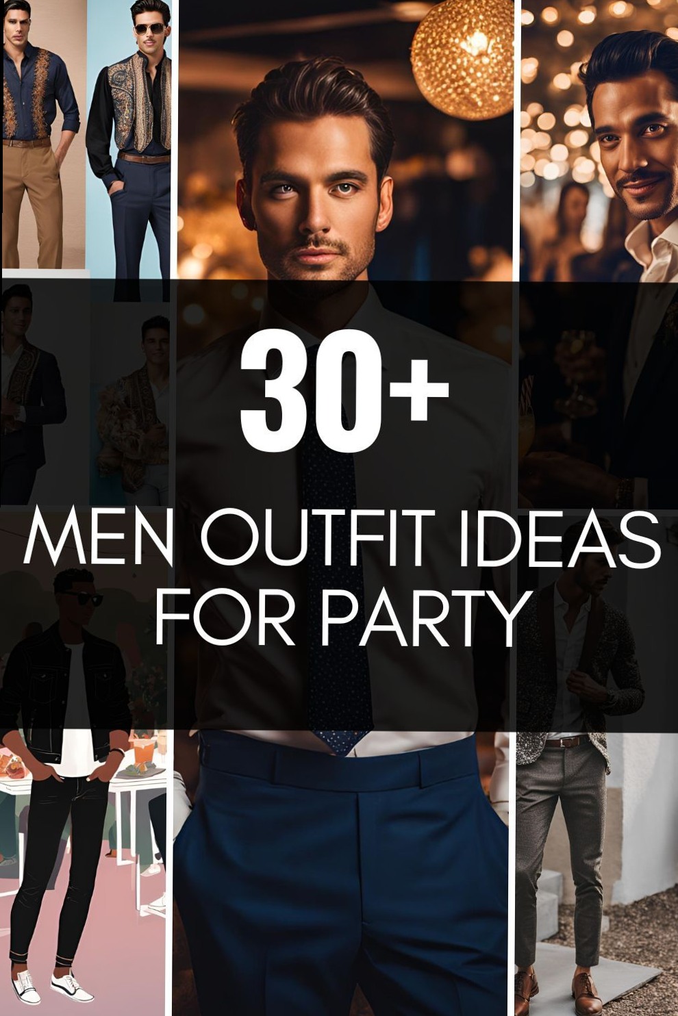 Neon-Elegance Party Styles: 30+ Bold Vintage Men Outfit Visions 🌃 🌃 💟 447