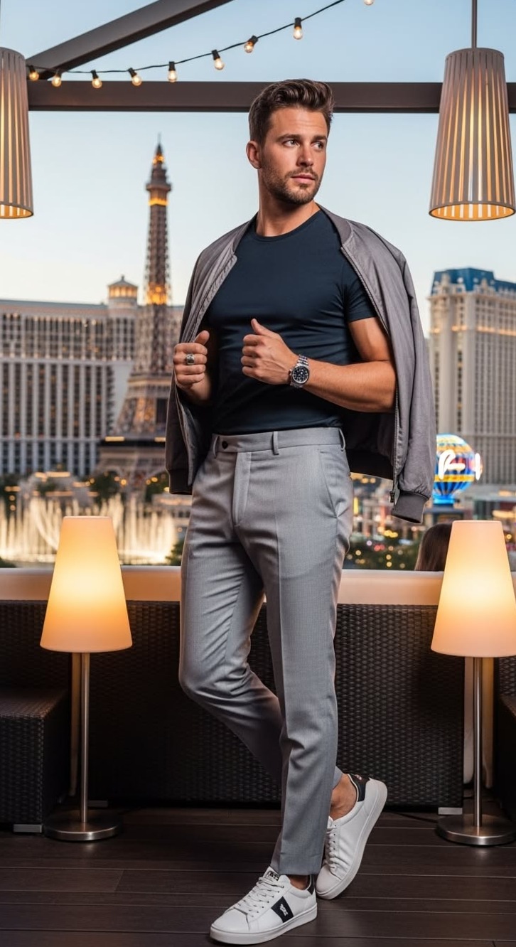 🏖️ 🏙️ ⟡ Neon Elegance: Retro Vegas Vibes for Modern Men 549