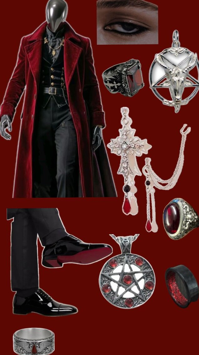 🌍 🏙️ | Neon Elegance: Vintage Red Robe Fantasy | design inspiration daily 988