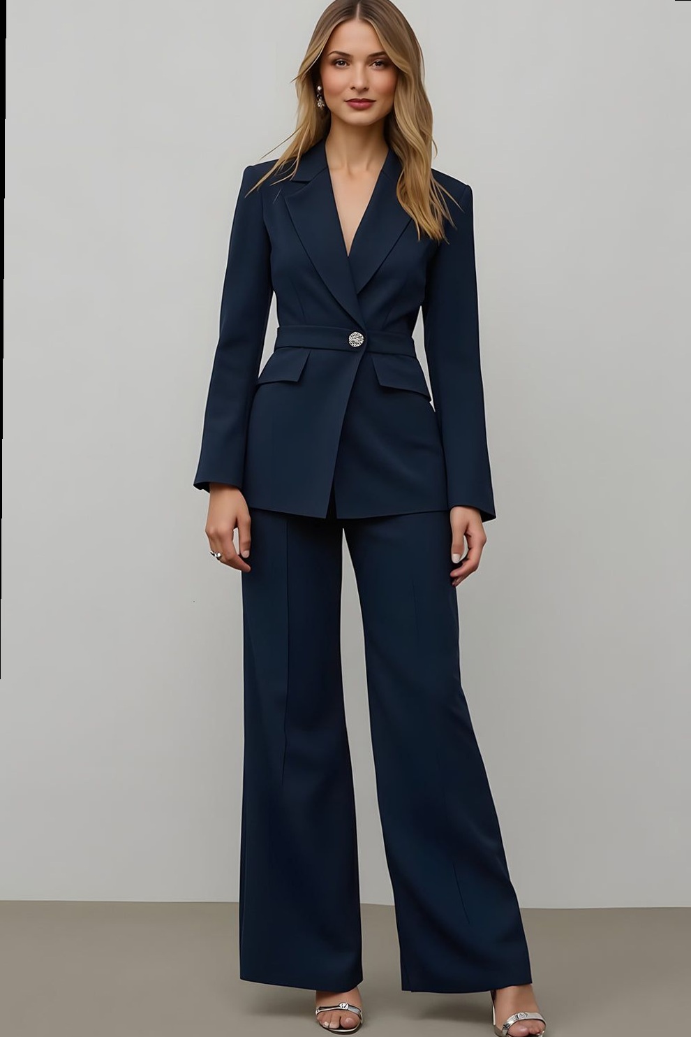 ⊹ Neon-Esque Navy Satin Suits with Vintage Lapel Flair for Glam Prom Nights ⊹ 🖤  475