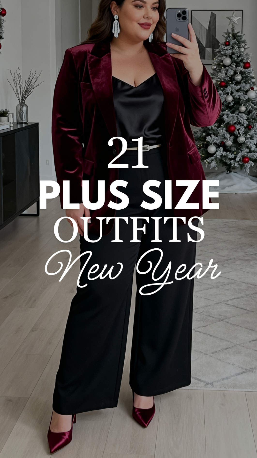 🎀 🍸 | Neon Glam: 21 Luxe Plus Size Outfits for a Vintage New Year Party | design 810
