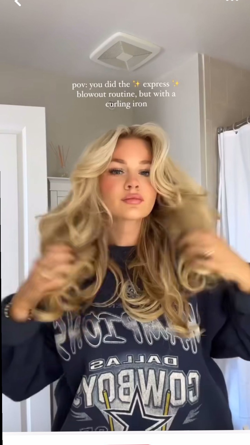 Neon Glam Blowout with Vintage Curling Art • ⚡ 🔮 376