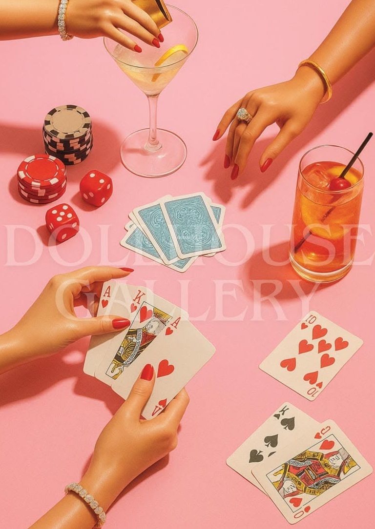 🎊 | Neon Glam Dolls in Pop Art Cocktail Game Night | sapphire evening vibes 113