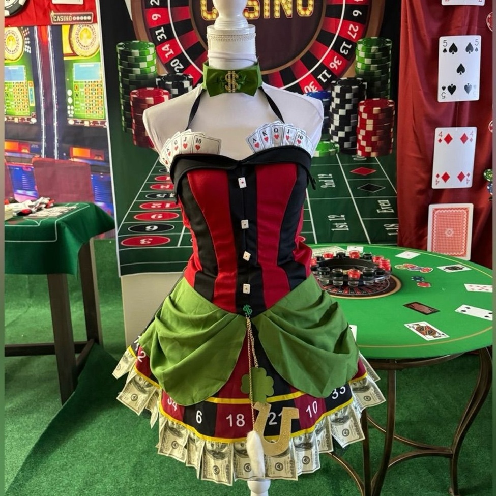 👗 💄 | Neon Glam Evening Ensemble in Emerald & Cherry Red Tones | beauty in detai 881