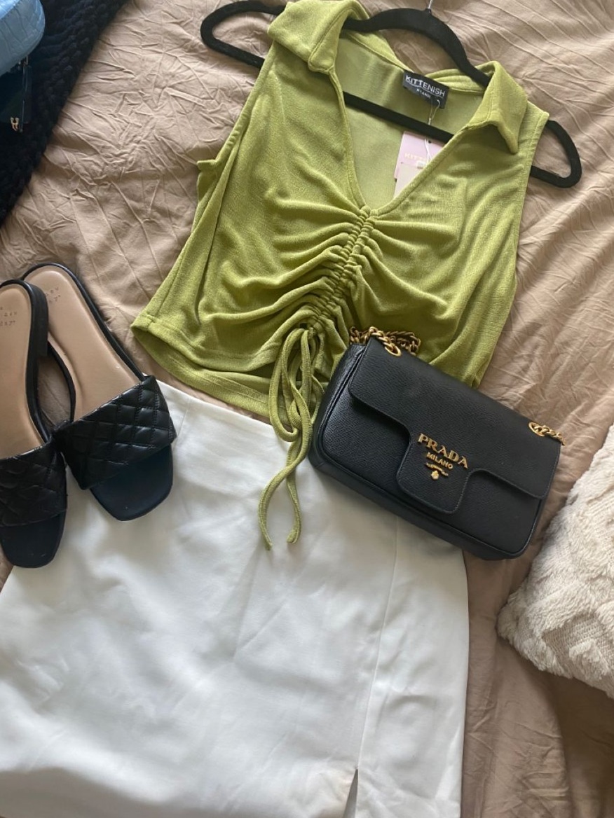 Neon Glam Evening Look with Vintage Vegas Vibes — 🍂 🍃 795