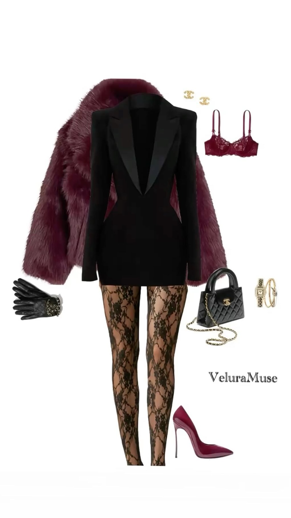 Neon Glam Mob Wife Ensemble — 🌉 295