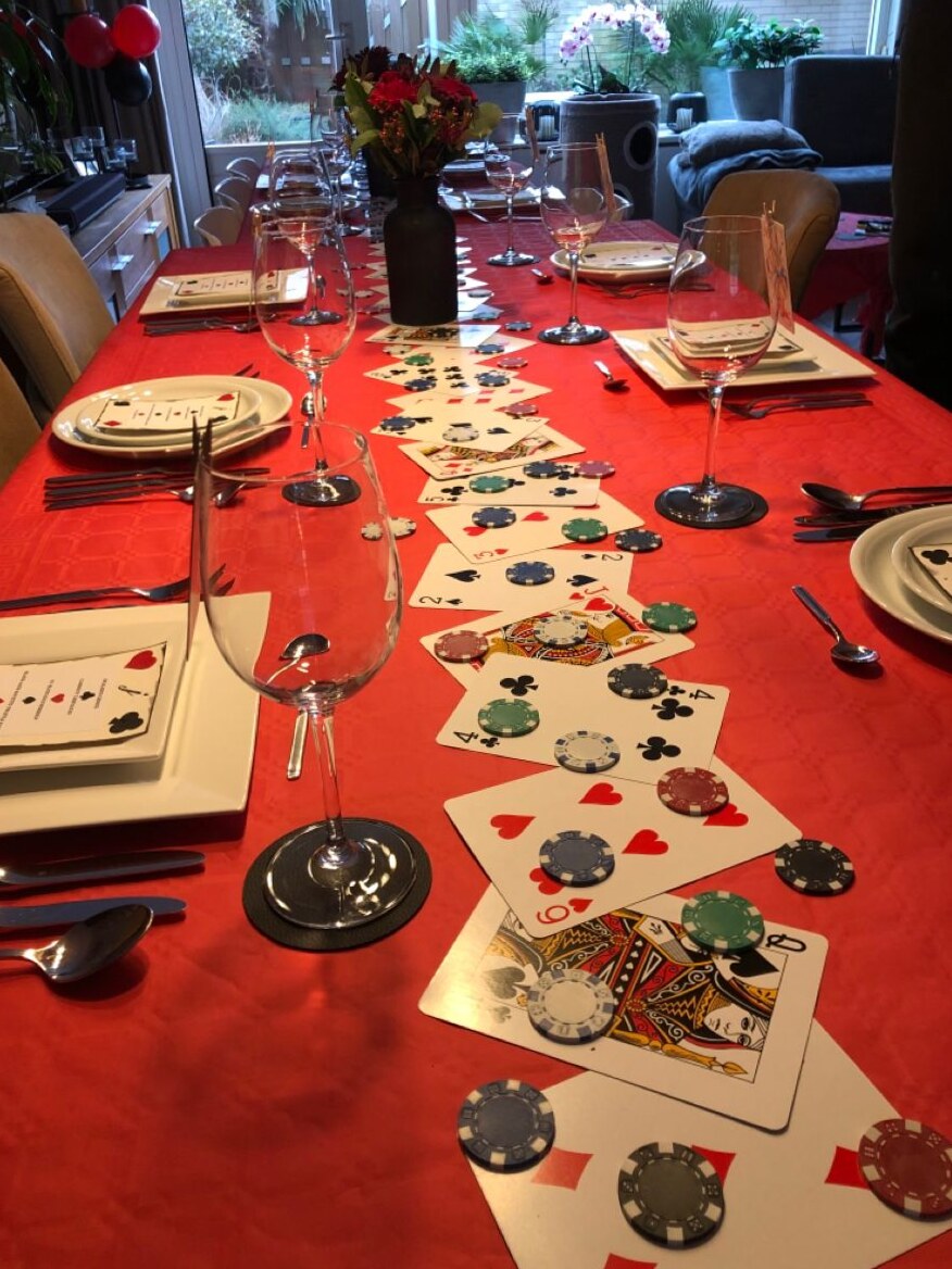 Neon Glam Party Table Decor with Vintage Touch • 🔶 🧿 610