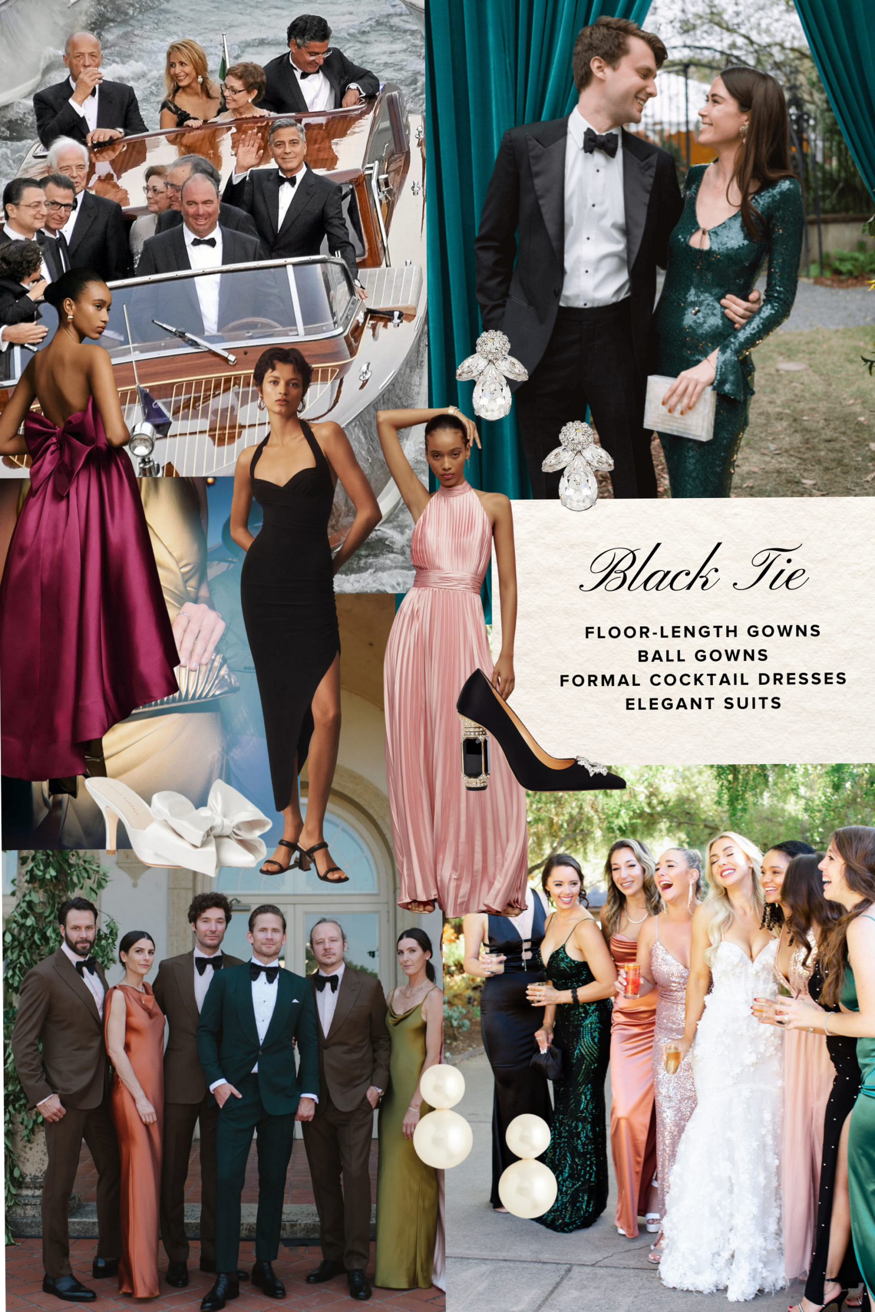 Neon Glamour Meets Vintage Sophistication: Black Tie Optional Elegance 🎲 📻 🃏 838