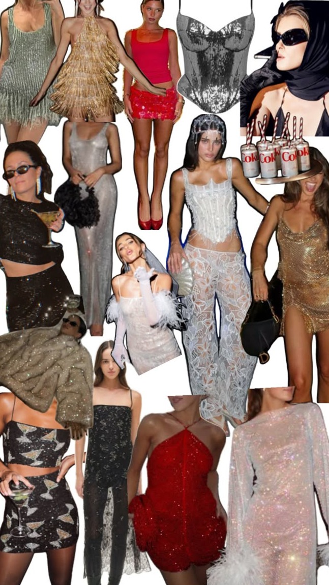 ⊹ Neon Glamour Party Vibe with Vintage Luxe Game Art ⊹ 👠 🎈 148