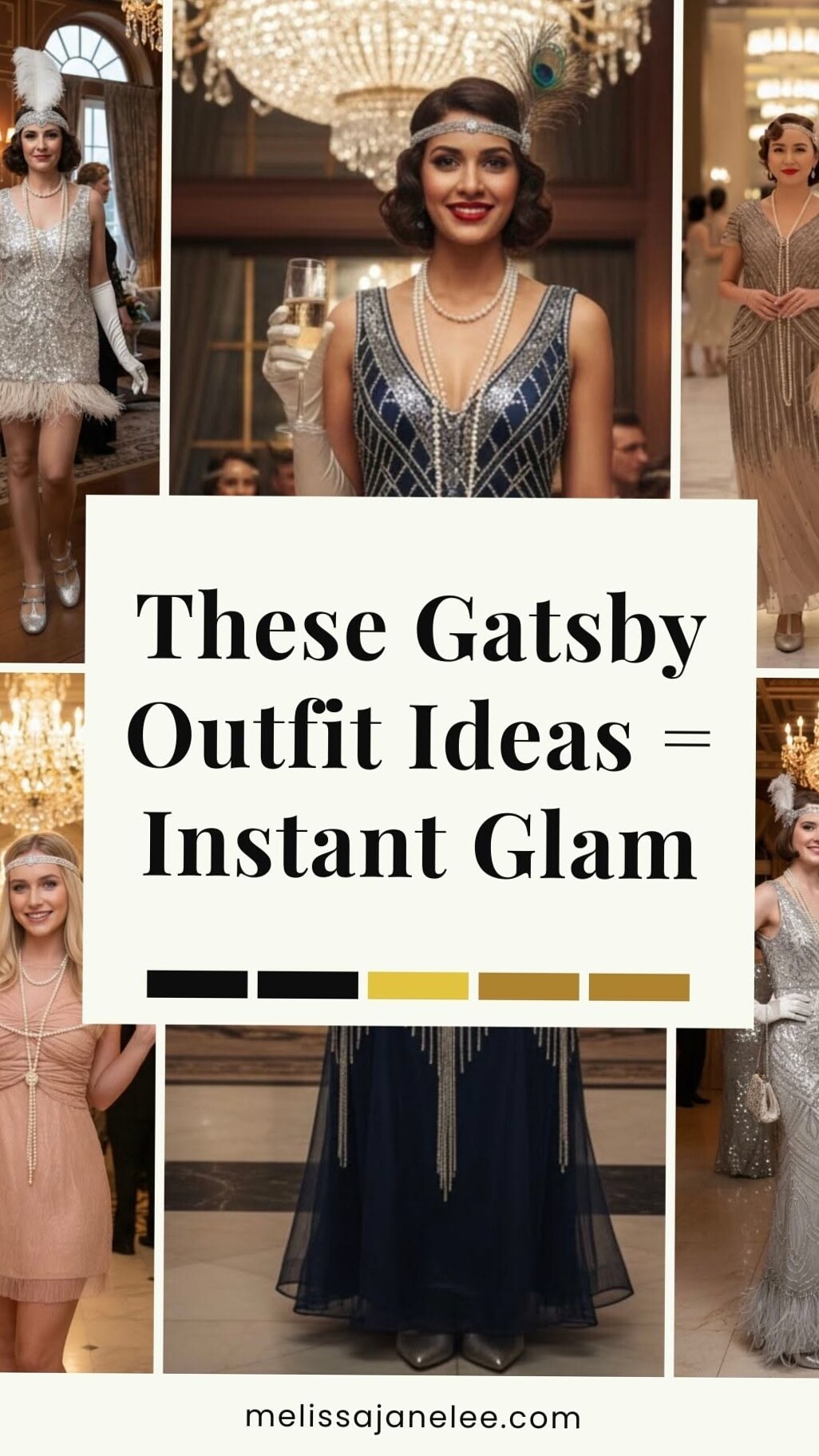 👠 🍸 💃 Neon Glamour Vintage Gatsby Outfit Inspiration 131