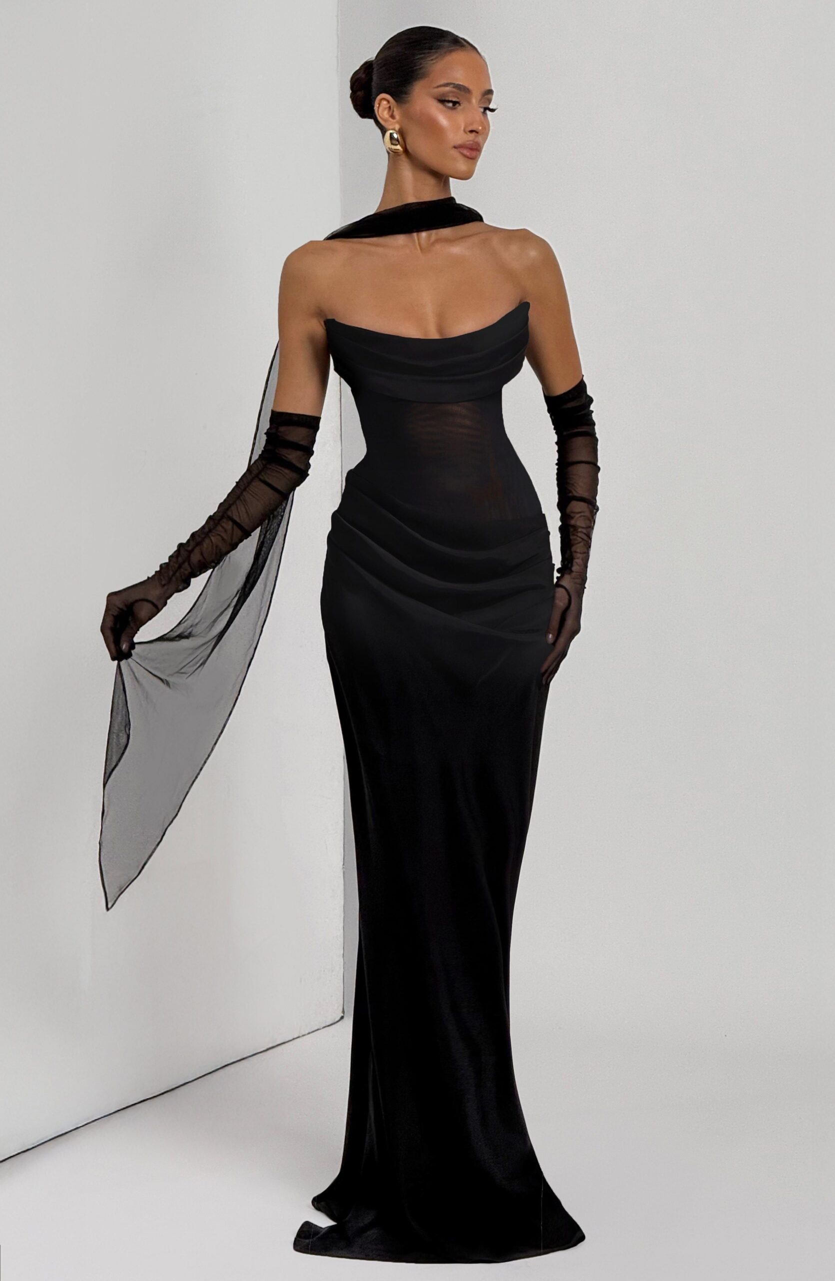 🌻 🌸 ✦ Neon-Glazed Liora Maxi in Midnight Hues 808