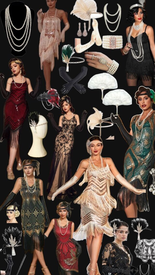 🎞️ | Neon Glimmer of 1920s Flapper Glamour | creative chronicles 719