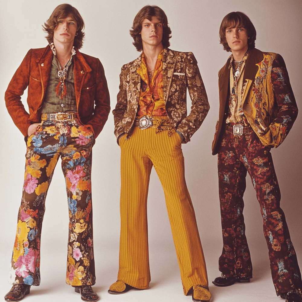 🥂 Neon Glow: 70s Men’s Vintage Party Style Revived 227