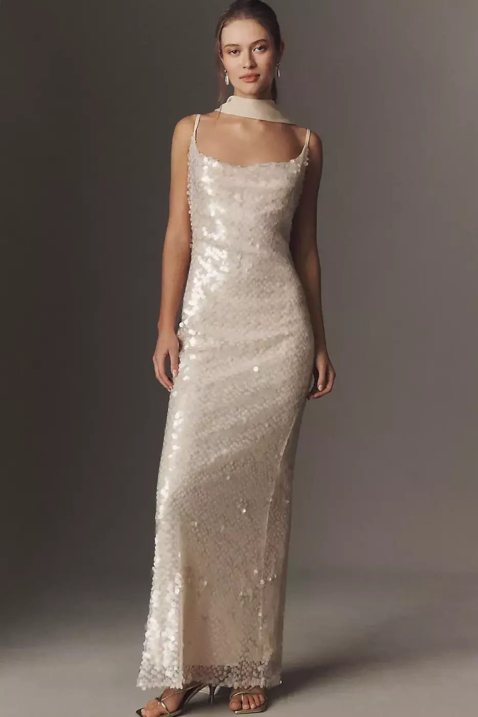 🖤 ✦ Neon Glow Vintage Sequin Maxi Dress for Bold Nights 181